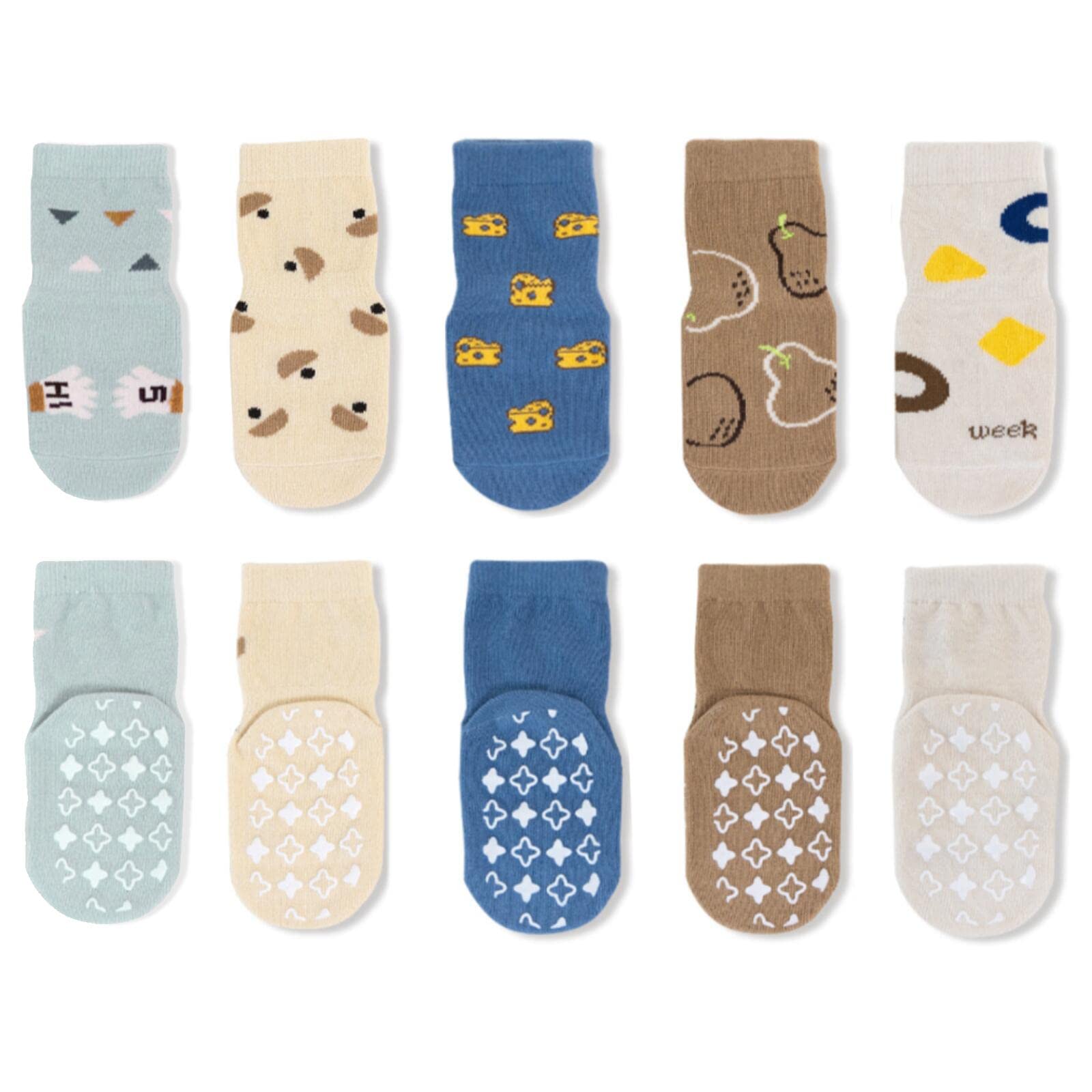 

Baby Years For Socks [Elkrun] Socks, 0-5 Old, Non-Slip, Children s Socks, Comfortable, Breathable, Soft, Antibacterial, Babies, Toddlers, Children,