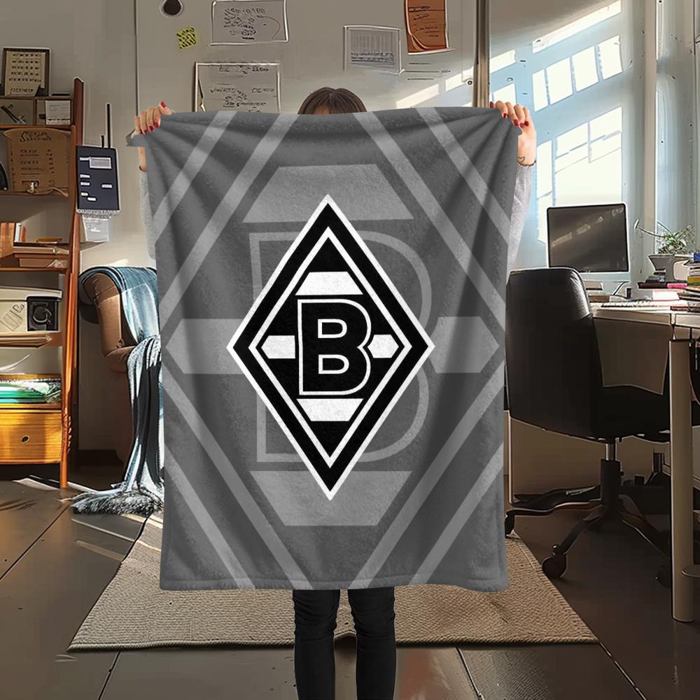 1pc Borussia Print Flannel Blanket, High quality Comfortable for All Seasons, Home Decor, Warmth and Comfort, Perfect for Christmas Gifts16