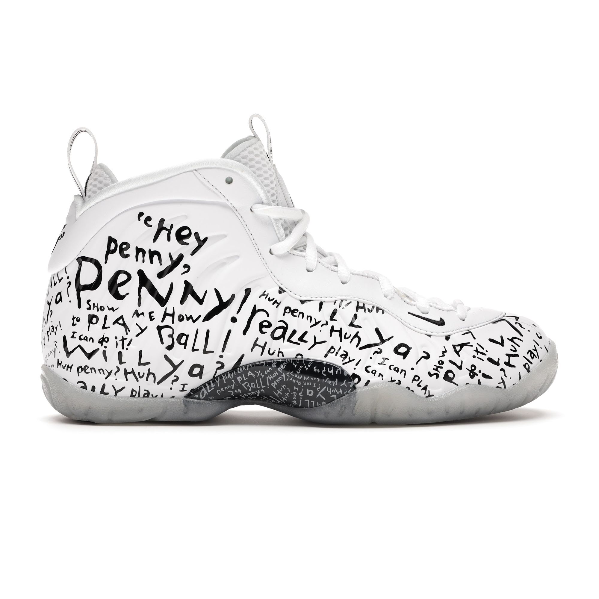 

Детские кроссовки Nike Little Posite One GS Lil Penny Белый Черный 644791-101