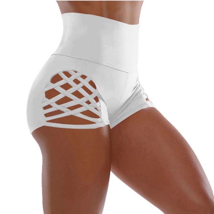 Plus Size High Waist Lace-up Yoga Sports Shorts