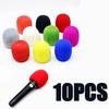 1-20PCS Microphone Windscreen Foam Cover Thick Mic Covers Foam Mic Pop Filter for Studio Interview Karaoke DJ (10 Colors)