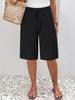 European & American Women's Mid-Length Solid Color Casual Fashion Pants