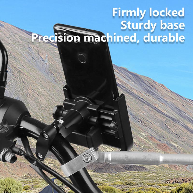 Motorcycle Cell Phone Holder Cycle Phone Mount Lightweight Cell Phone Holder Sturdy Phone Mount Clamp Cell Phone Stands