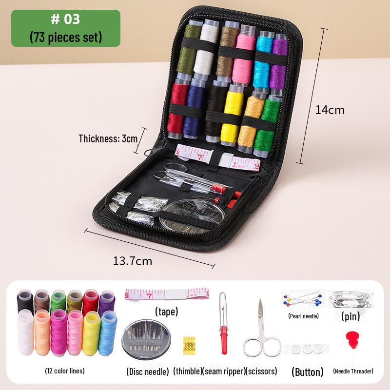 Portable Cross Stitch Needle Threader & Sewing Repair Kit: Practical Handmade Household Tool Set