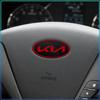 Car Steering Wheel Center Emblem Badge 3D Sticker Styling For KIA Sportage Rio Ceed Proceed Sorento Picanto Optima Niro