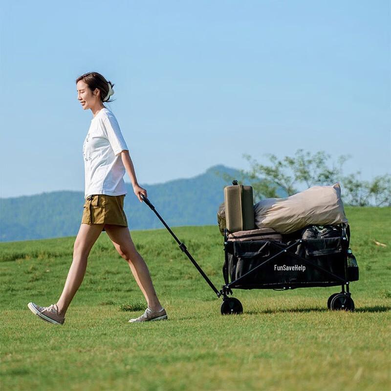 Quyoubang 80L Foldable Camping Cart