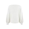 Ladies Fashion Versatile  And Winter Solid Color Warm Long Sleeve Knitted Sweater