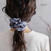 JewelVOX Scrunchie Hair Accessory for Solid Stylish Hair Brown Women, Grosgrain, Color, Simple, Tie,