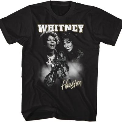American Classics Whitney Houston T Shirt Baby Tonight Motorcycle Adult Short Sleeve T Shirts 90s Pop Music Graphic Tees