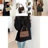 Chic 2024 Women's Korean Style Vintage Solid Color Small Crossbody Bag Pu Handbag
