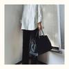 Leather Idyllic Tote Bag Women's Large-capacity Lychee Pattern Leather Commuter Briefcase