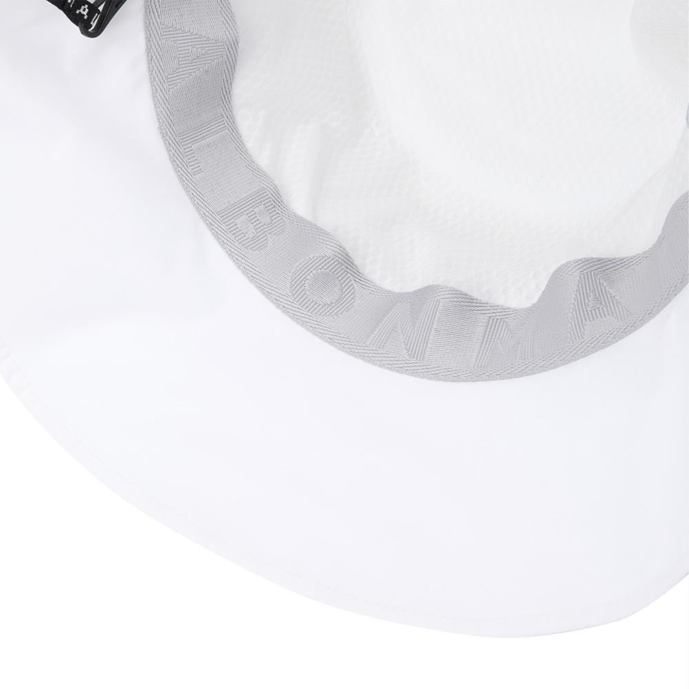 MALBON GOLF Basic Lettering Waterproof Bucket Hat White