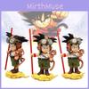 Detailed 16cm Pvc Goku Q Version Standing In Flight Suit Anime Figure Dragon Ball Z Character Statue