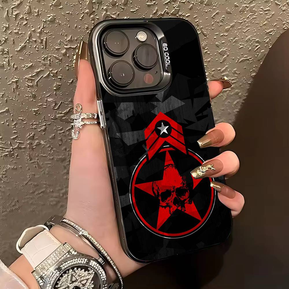 M-Motocross M-Metal Mulisha Phone Case For iPhone 17,16,15,14,13,12,11 Plus,Pro Max,XS,Colored silver phone case