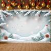 Holiday Background Snowflake Pattern Winter Backdrop Christmas Banner Anise Star Xmas Display For Christmas Party Winter Holiday