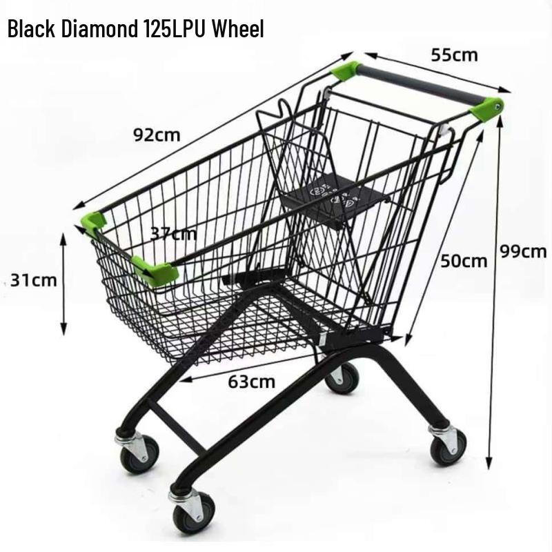 Jun Ding Ying Black Diamond 125L Shopping Cart