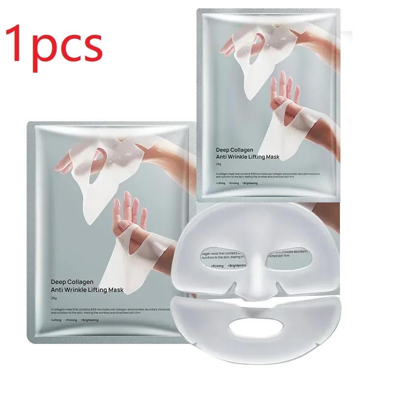 Deep Collagen Anti Wrinkle Lifting Mask Collagen Face Mask Overnight, Deep Collagen Mask for Lifting Firming Moisturizing 1pc