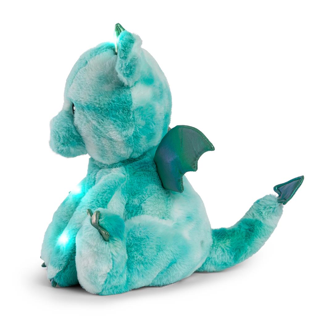 [toytron] FAO Schwarz Sparkling Sound-Making Mint Dragon 30cm Plush