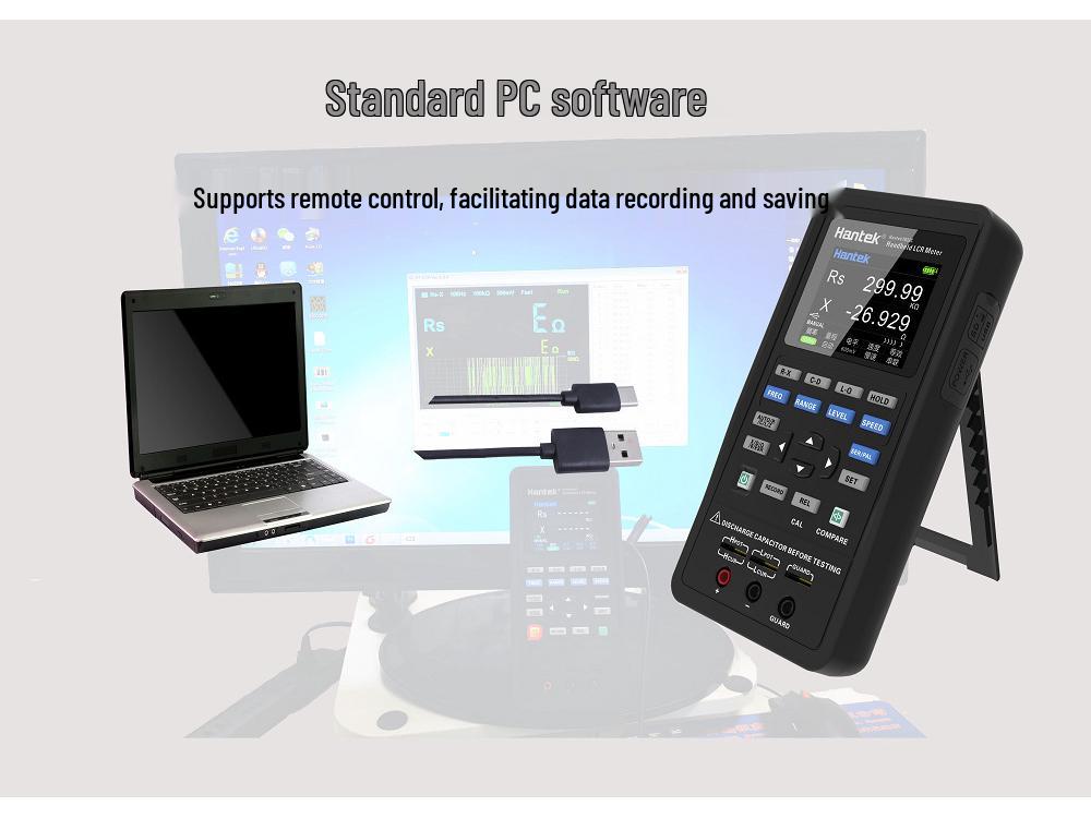 Hantek Handheld LCR Bridge 1832C/1833C High-Precision Resistance Meter