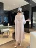 2026 Ice Silk Long Sleeve Nightgown for Women - Plus Size, Sexy French Style