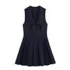 TAOP&ZA Elegant Sleeveless Dress - Wide Hem, Slimming Fit (Spring/Summer Collection)