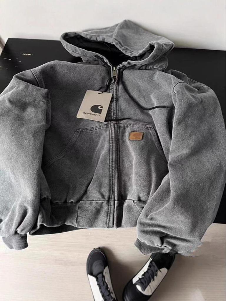 Herren Retro Detroit Arbeitsjacke - Gewaschen, Schwergewicht, 9 Farben, J130