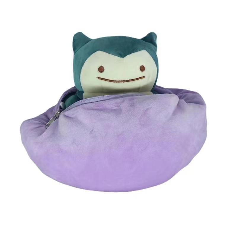 20cm Anime Pokemon Ditto Verwandlung Niedlicher Snorlax Auf Links Gedrehter Kissen Sammlerstück Cartoon Geschenk Spielzeug Kissen Puppe Schlafzimmer Dekoration