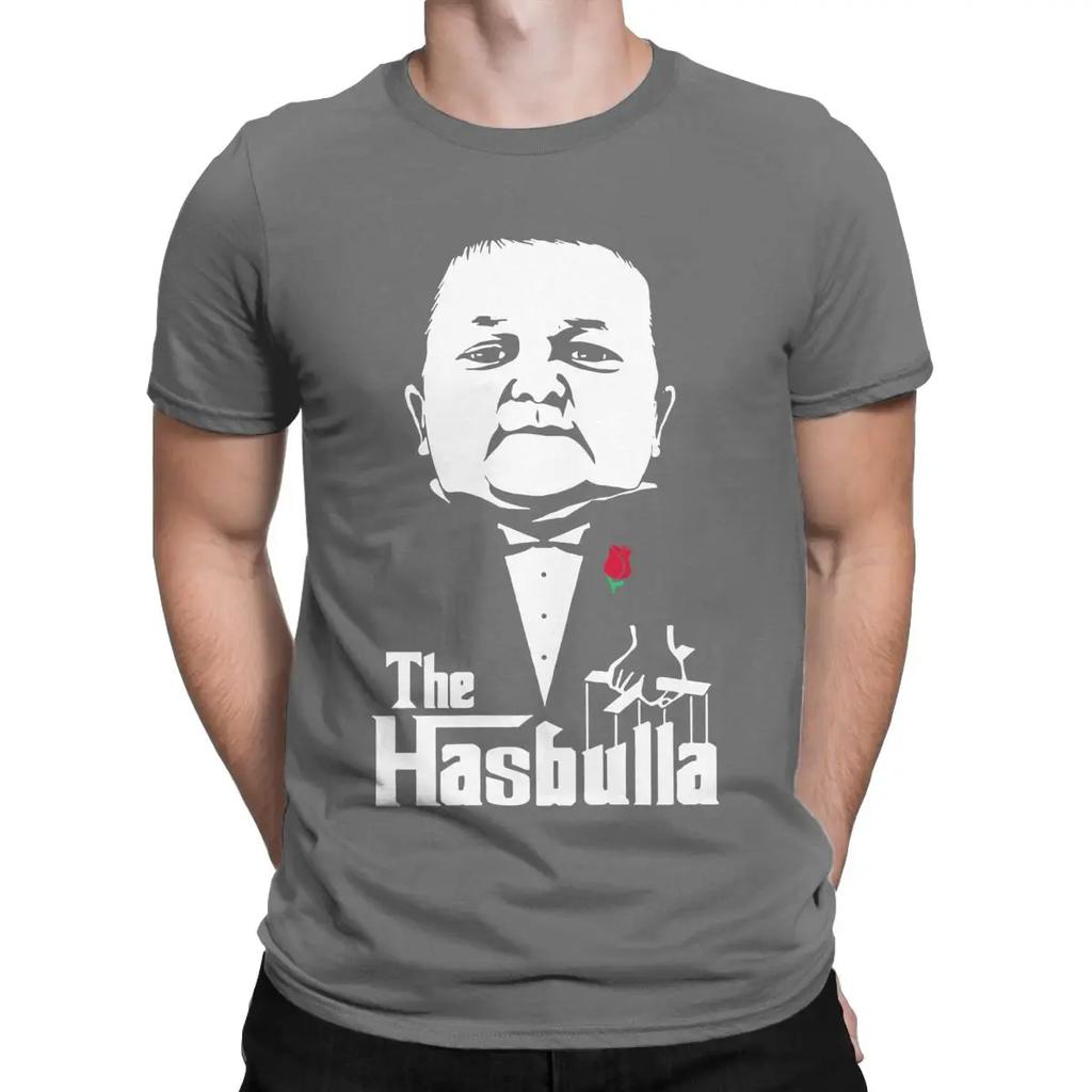 Men Hasbulla Godfather T Shirt Magomedov Khabib Funny Cotton Clothing Fun Short Sleeve Crew Neck Tees Birthday Gift T-Shirts