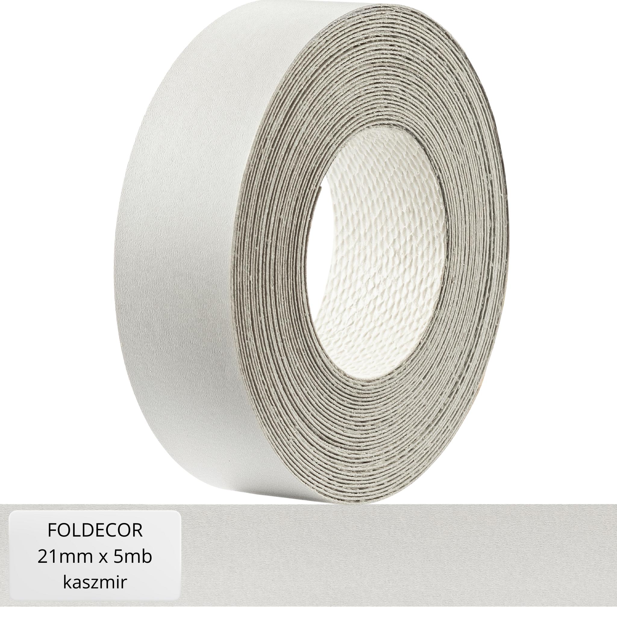 Witte hoogglans melamine meubelrandafwerking met smeltlijm 21 mm (5 m)