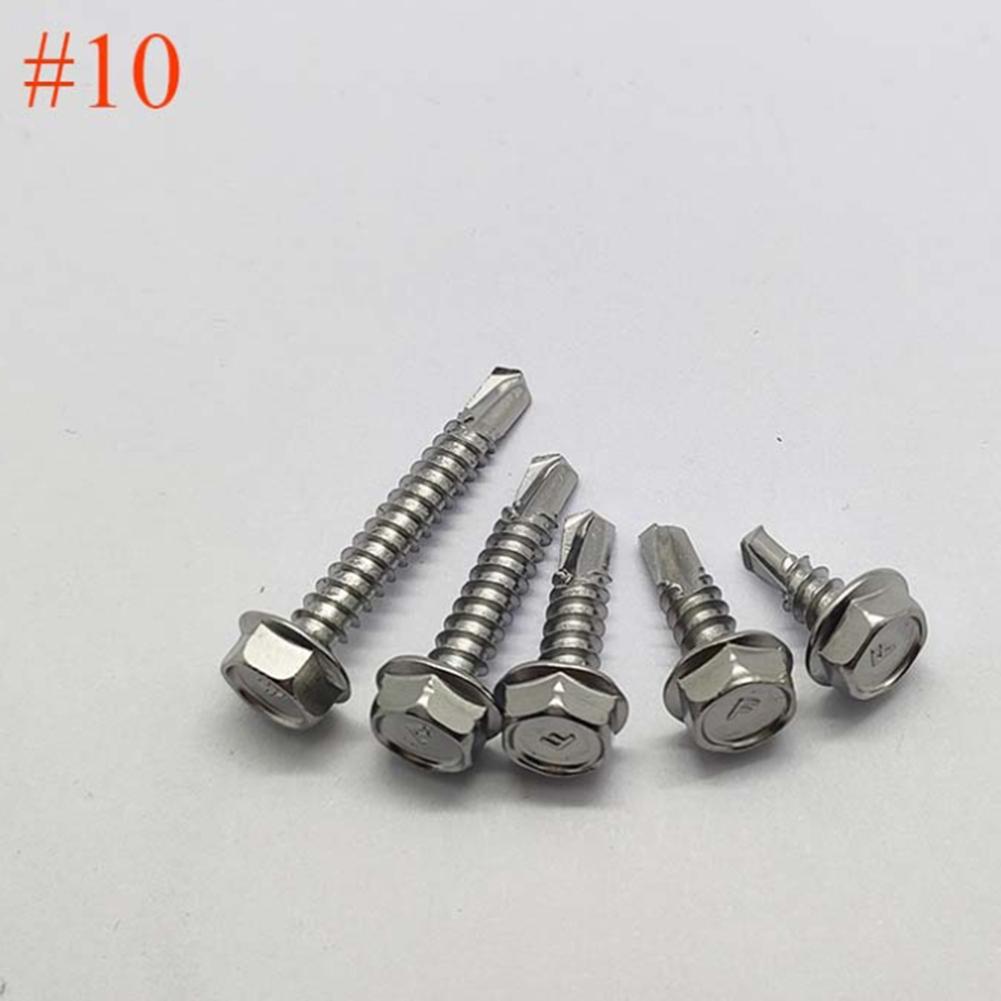 420pcs 410 Stainless Steel Hexagon + Round Head Cross Screws With Washer For  Home Appliances, Furniture, DIY Supplies Parts