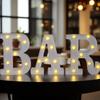 22cm LED Letter & Number Lights for Events - Perfect for Birthdays & Proposals.