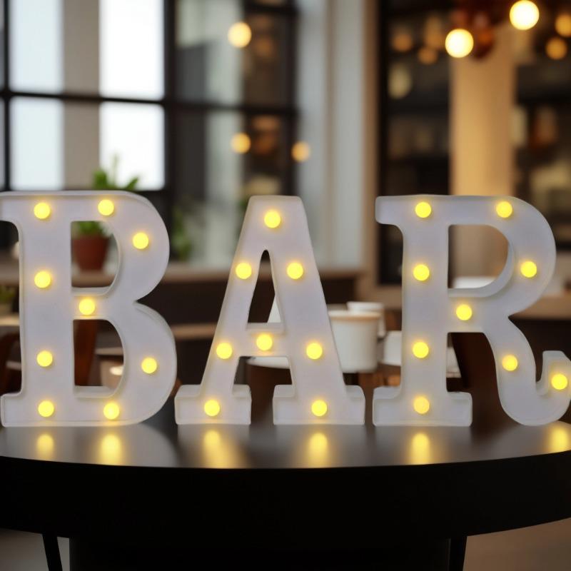 22cm LED Letter & Number Lights for Events - Perfect for Birthdays & Proposals.