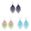 Set di 3 orecchini a goccia vuoti color caramella per donna Boho Etnico Lunghi Pendenti Statement Gioielli da Matrimonio