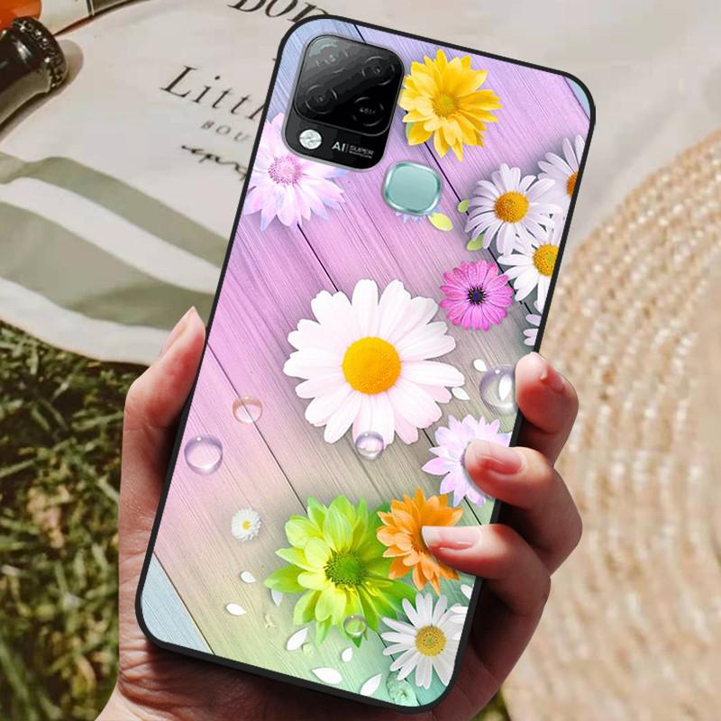 For Infinix Hot 10T Case Phone Cover Soft Silicone TPU Back Cases for Infinix Hot 10S NFC Case X689 Coques Hot10T  Hot10S Fundas