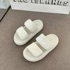 2025 New Platform Slippers Women's Outer Wear with Skirt Cool Slippers Fashionable Versatile Sandals One-word Slippers Women