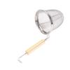 Noodle Strainer Stainless Steel Wooden Handle Noodle Funnel Multifunction Serving Basket Food Strainer Drainer Kitchen Gadgets