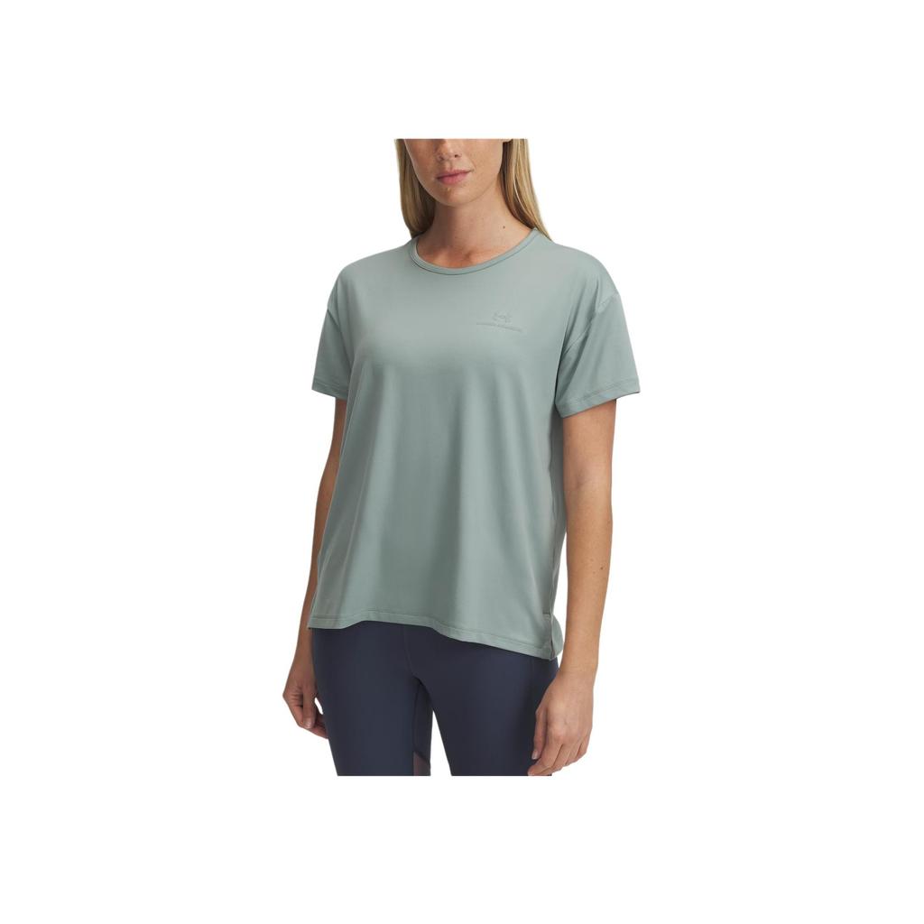 Under Armour Vanish Energy Rush Round Neck Quick Dry Comfortable Short Sleeve T-Shirt Women T-Shirts Silicone-Green 1379141-348