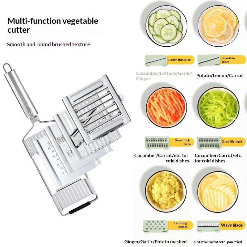 4 In 1 Vegetable Slicer Food Grade Stainless Steel Shredder Cutter for Daily Meal Prep Home Kitchen Usage