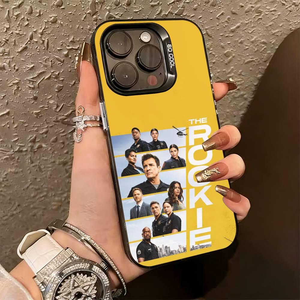 The R-rookie TV Phone Case For iPhone 17,16,15,14,13,12,11 Plus,Pro Max,XS,Colorful Silver Black Cover