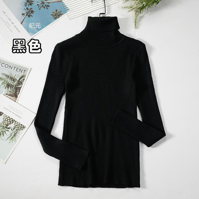Dámské rolákové svetry Podzimní Zimní Topy Tenký Dámský Pulovr Pletený Svetr Jumper Měkký Teplý Pull