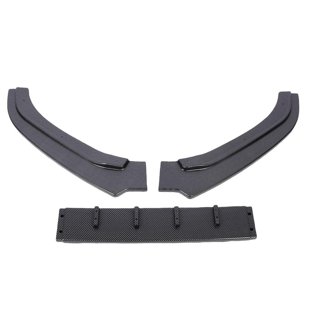 Front Bumper Lip Spoiler 3 Sections Bumper Lip Chin Splitter Diffuser Protector Body Kit Replacement for 6C 2015-2018