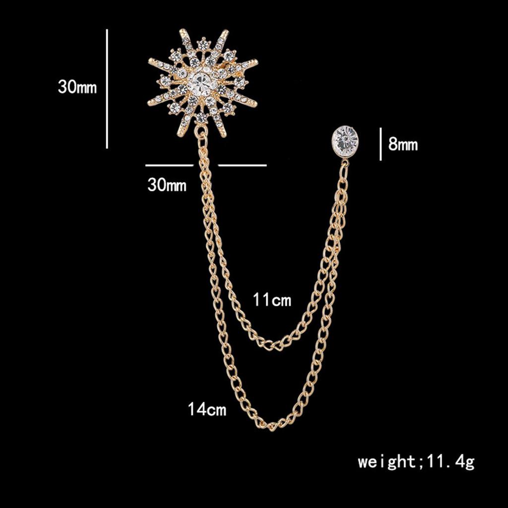 Elegant Rhinestone Brooch Pin, Dressing Decoration Gift Accessories Retro Pretty Charm Boutonniere