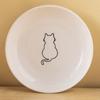 Ceramic Cat Plates With Silicone Anti Slip Pad Pet Cat Snack Bowl Cute Kitten Food Bowl Pet Kitten Water Bowl Pet Supplies