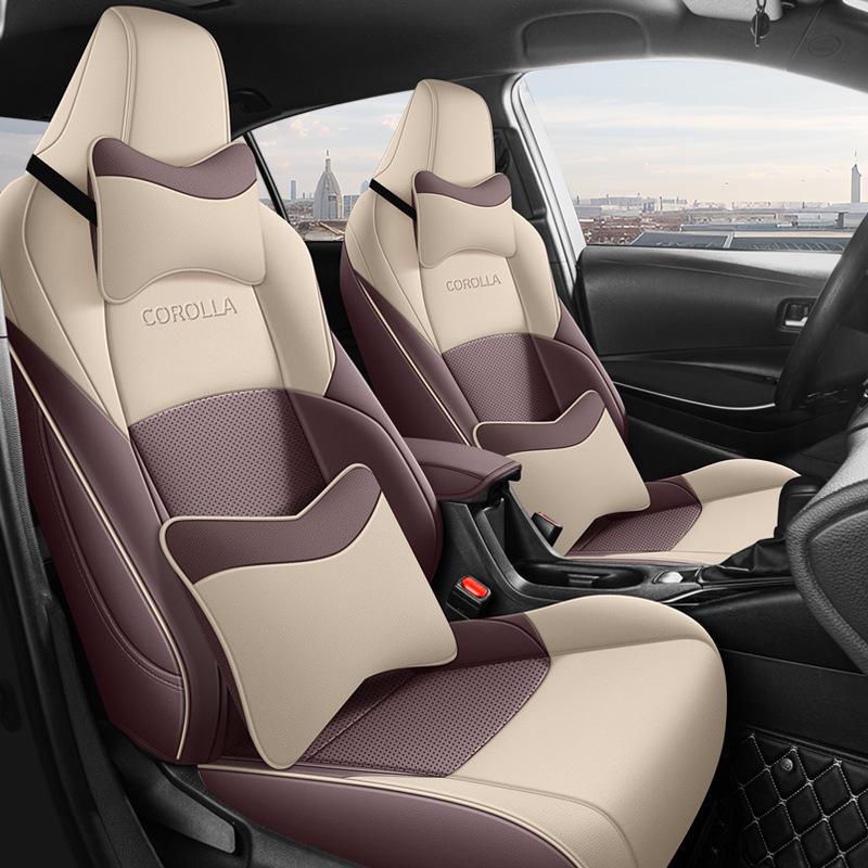 Universal All-Season Seat Covers for Toyota Corolla, Fits Dual-Engine Models, Fully Enclosed Car Seat Cushions
