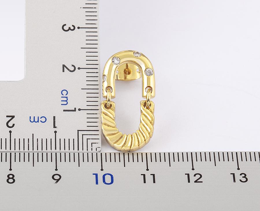 Nidin High Quality Rock Accessories Hoop Earrings Cool Hip Hop Style for Women Zircon Ear Jewelry Punk Korean Fashion Party Gift