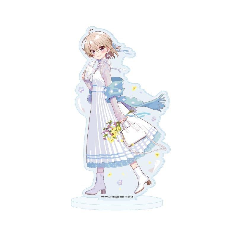 A3 School-Live! Miki Naoki Acrylic Stand (Ver. 07 A) Exclusive Illustration Anime Figure Display (H150xW150mm)
