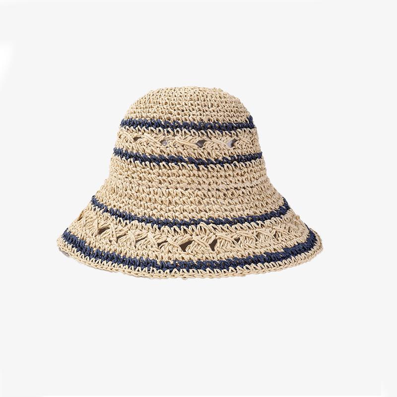 Versatile Style Hat Straw Woven Sweet Hollow Womens Sunshade Hatscap Fisherman