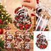 Christmas Cute Animal Gift Holder Hanging Ornament for Holiday Tree Decoration