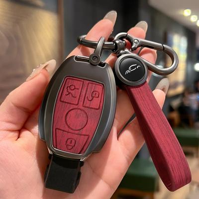Etui na kluczyki do samochodu pokrowiec na klucze do Mercedes Benz A B C S klasa AMG GLA CLA GLC W176 W221 W204 W205 uchwyt na akcesoria Shell brelok