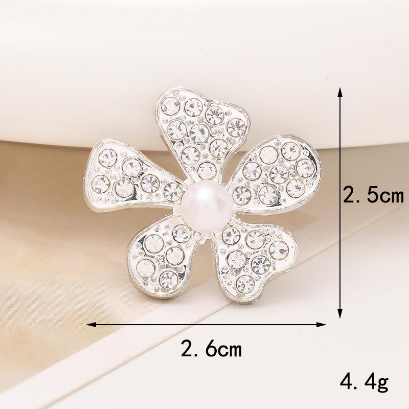 Pearl Flower Five-Petal DIY Phone Case Teardrop Clog Embellishments